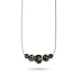 Obsidienne | Argent sterling .925 | Collier fermoir infini en verre luciole