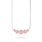 Eau de rose | Argent sterling .925 | Collier fermoir infini en verre luciole