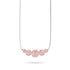 Eau de rose | Argent sterling .925 | Collier fermoir infini en verre luciole