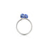 Cobalt | .925 Sterling Silver | Firefly Glass | Infinity Helix Ring