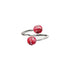 Crimson | Argent sterling 925 | Verre Firefly | Bague Infinity Helix
