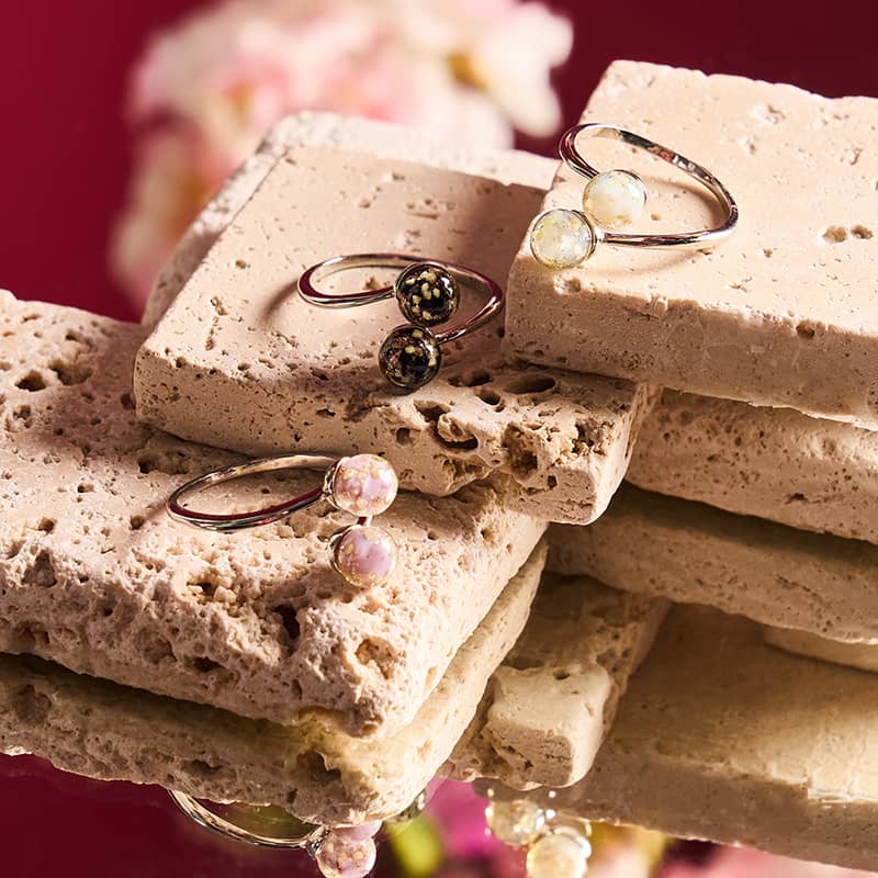 Obsidian | .925 Sterling Silver | Firefly Glass | Infinity Helix Ring