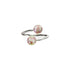Pervenche | Argent sterling 925 | Verre Firefly | Bague Infinity Helix