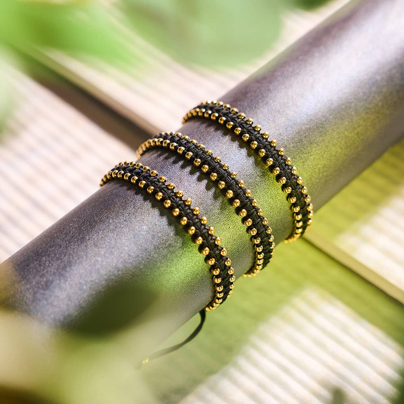 Gold x Black | Friendship DOT Bracelet