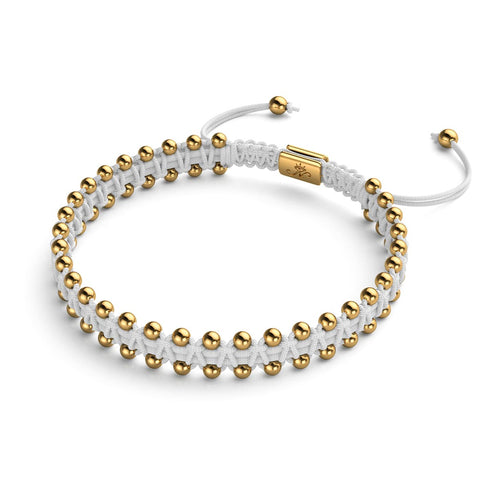 Or x Blanc | Bracelet DOT de l'amitié