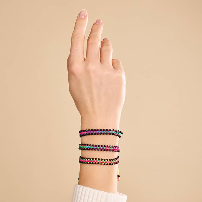 Gunmetal x Spectrum | Friendship DOT Bracelet