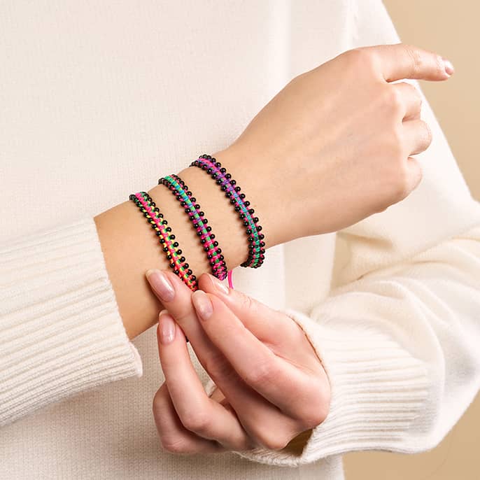 Gunmetal x Spectrum | Friendship DOT Bracelet