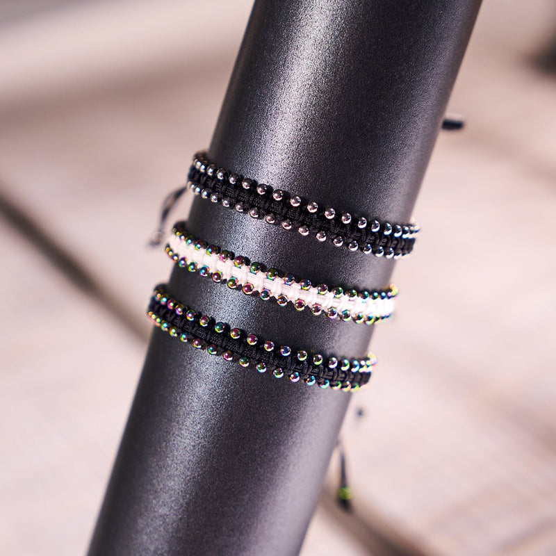 Silver x Black | Friendship DOT Bracelet