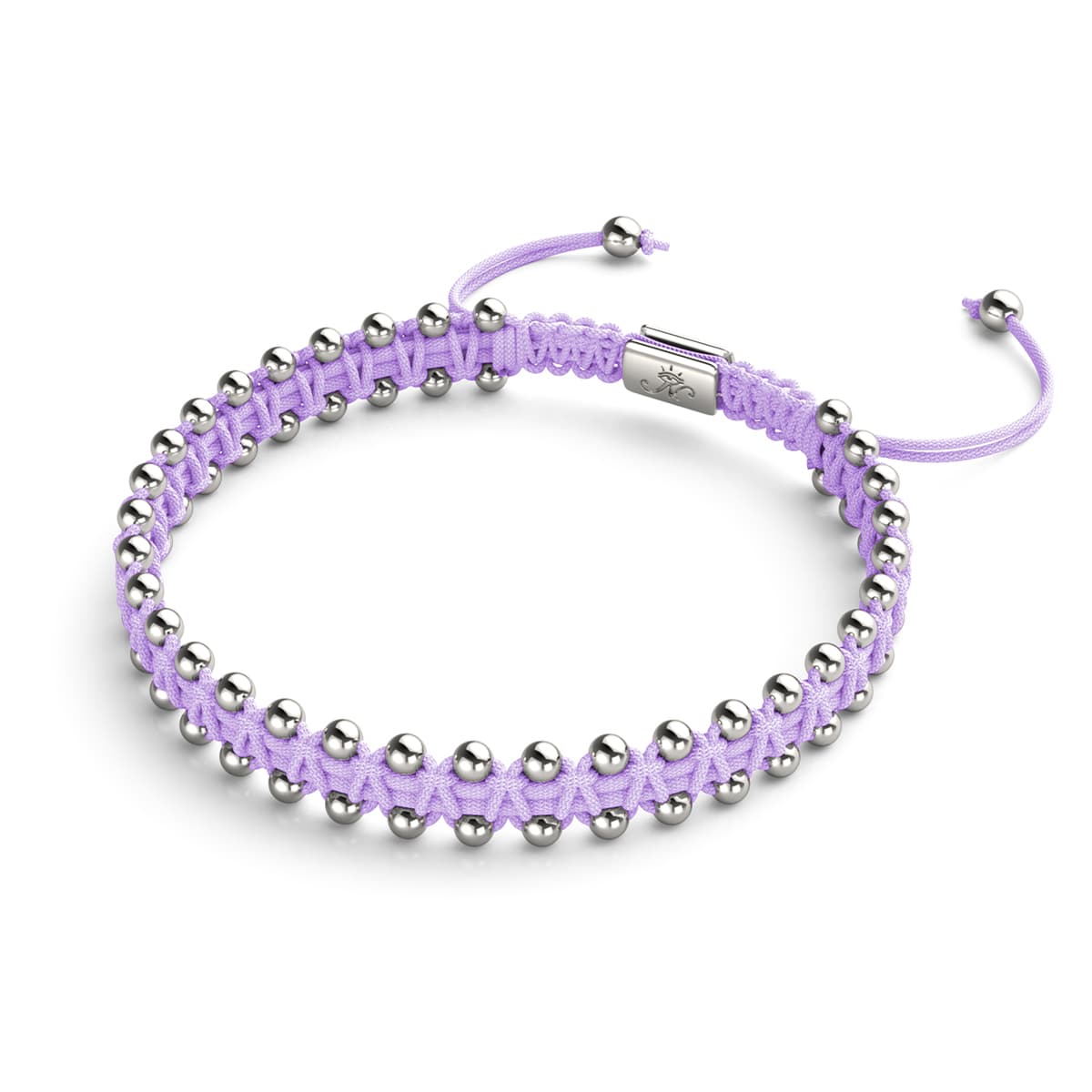 Argent x Lilas | Bracelet DOT de l'amitié