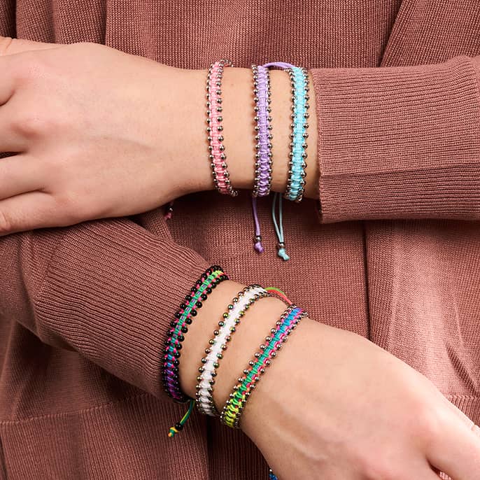 Silver x Spectrum | Friendship DOT Bracelet