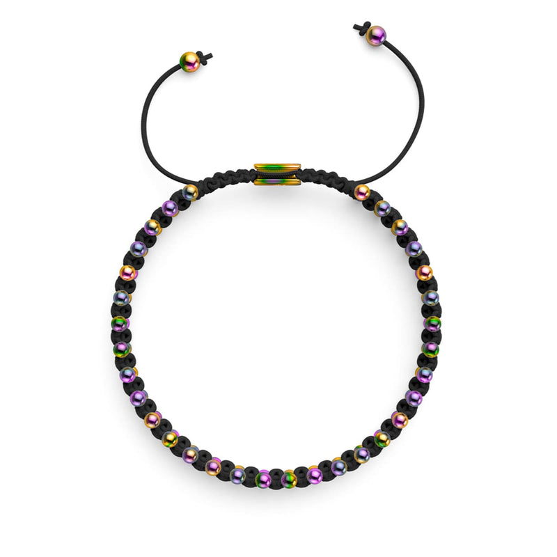 Licorne Argent x Noir | Bracelet DOT de l'amitié