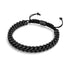 Noir x Gunmetal | Bracelet chaîne de blé Gaia