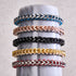 Noir x Gunmetal | Bracelet chaîne de blé Gaia
