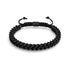 Noir x Gunmetal | Bracelet chaîne de blé Gaia