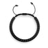 Noir x Gunmetal | Bracelet chaîne de blé Gaia