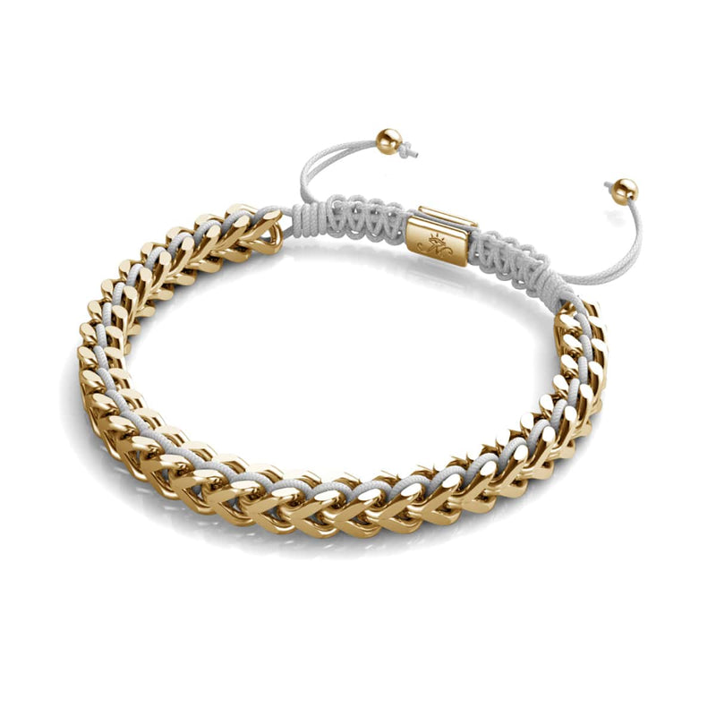 White x Rose Gold | Gaia Wheat Chain Bracelet