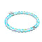 Nébuleuse bleue | Argent sterling .925 | Bracelet de perles de verre galaxie