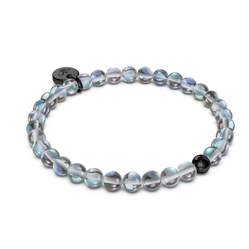 Voie Lactée | .925 argent sterling bronze à canon | Bracelet de perles de verre galaxie