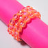 Neon Orange | Rainbow Supernova | Silver | Galaxy Glass Charmballa Bracelet