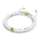 Rainbow Supernova | Gold | Galaxy Glass Macrame Bead Bracelet
