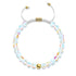 Rainbow Supernova | Gold | Galaxy Glass Macrame Bead Bracelet