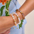 Rainbow Supernova | Gold | Galaxy Glass Macrame Bead Bracelet