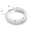 Supernova arc-en-ciel | Argent | Bracelet Verre Double Galaxie