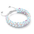 Supernova arc-en-ciel | Argent | Bracelet Verre Double Galaxie