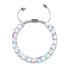 Supernova arc-en-ciel | Argent | Bracelet Verre Double Galaxie