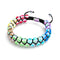 Chakra spectral | Licorne Argent | Bracelet Verre Double Galaxie