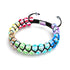 Chakra spectral | Licorne Argent | Bracelet Verre Double Galaxie