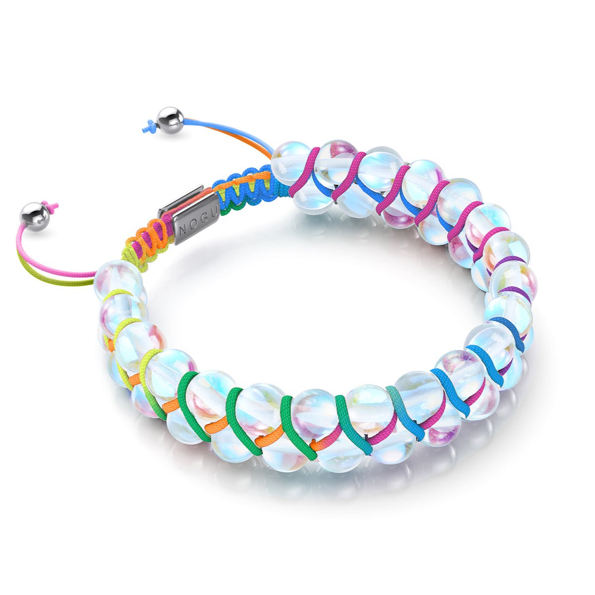 Spectre | Supernova arc-en-ciel | Bracelet Verre Double Galaxie