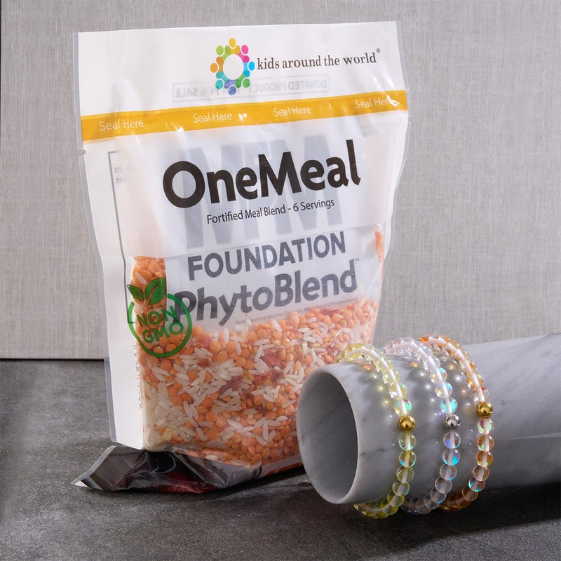 Coup de soleil | Or | Bracelet de perles en macramé de verre Galaxy