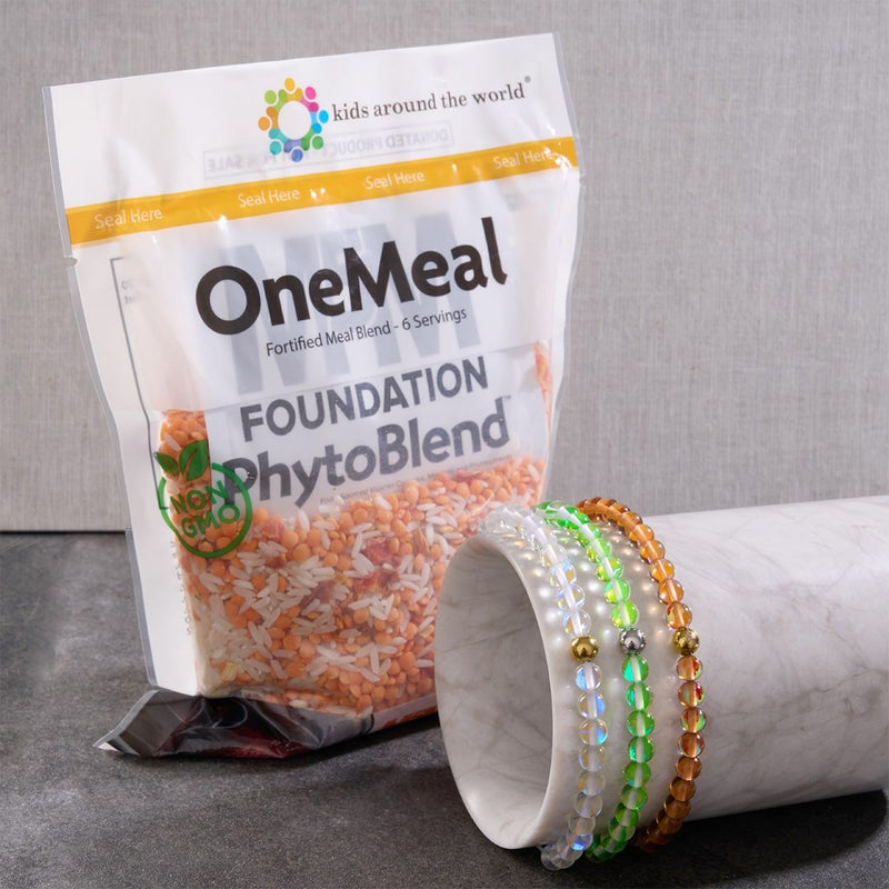 Terra | Gold | Galaxy Glass Macrame Bead Bracelet