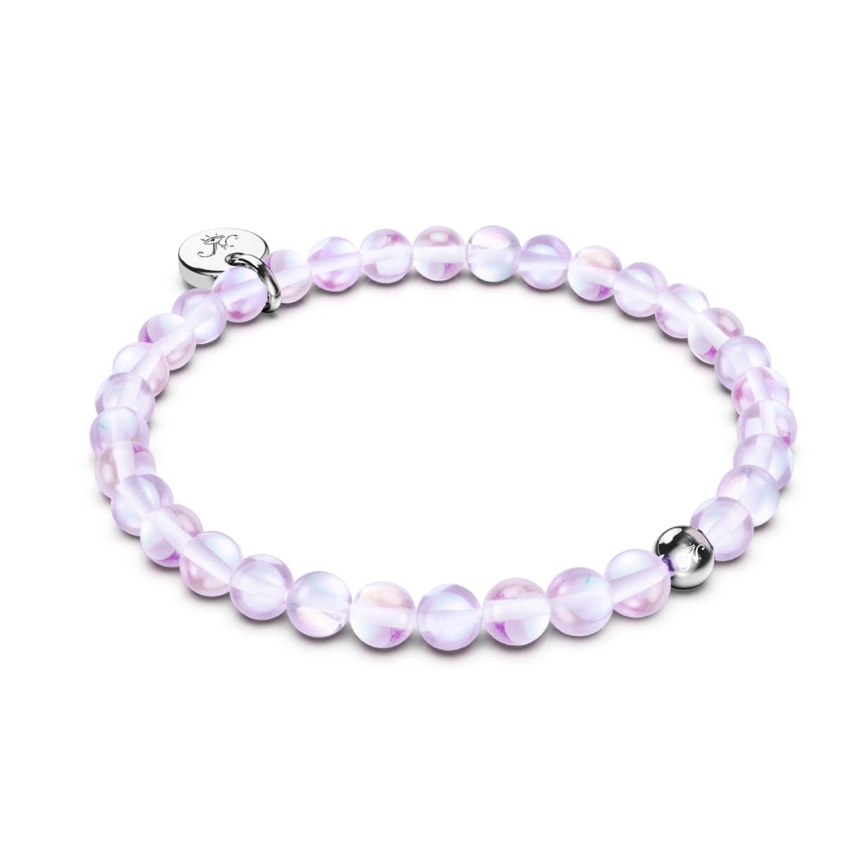 Ultraviolet | Argent sterling .925 | Bracelet de perles de verre galaxie