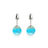 Nébuleuse bleue | Argent sterling .925 | Boucles d'Oreilles Verre Galaxie