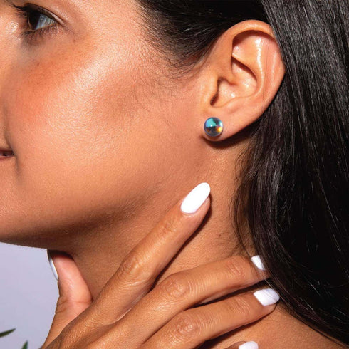 Voie Lactée | Argent sterling .925 | Boucles d'Oreilles Verre Galaxie