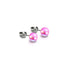 Nébuleuse Rose | Argent sterling .925 | Boucles d'oreilles mini clous Galaxy Glass