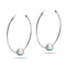 Rainbow Supernova | Silver | Galaxy Glass Hoop Earrings