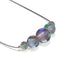 Voie Lactée | Argent sterling .925 | Collier fermoir infini en verre Galaxy