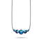 Voie Lactée | .925 argent sterling bronze à canon | Collier fermoir infini en verre Galaxy