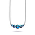 Voie Lactée | .925 argent sterling bronze à canon | Collier fermoir infini en verre Galaxy