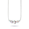 Supernova arc-en-ciel | Argent sterling .925 | Collier fermoir infini en verre Galaxy