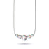 Supernova arc-en-ciel | Argent sterling .925 | Collier fermoir infini en verre Galaxy