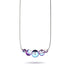 Ultraviolet | Argent sterling .925 | Collier fermoir infini en verre Galaxy