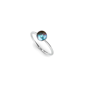 Voie Lactée | Argent sterling .925 | Anneau de verre galaxie