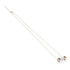 Howlite | Or rose | Collier barre de pierres précieuses