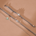 Acier inoxydable plaqué argent