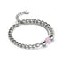 Rose Quartz x Silver | Gemstone Chain Bracelet