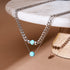 Turquoise x Silver | Gemstone Chain Necklace